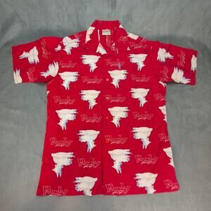 Platinum Fubu Fat Albert and The Gang Rudy Red Short Sleeve Button Up Shirt L